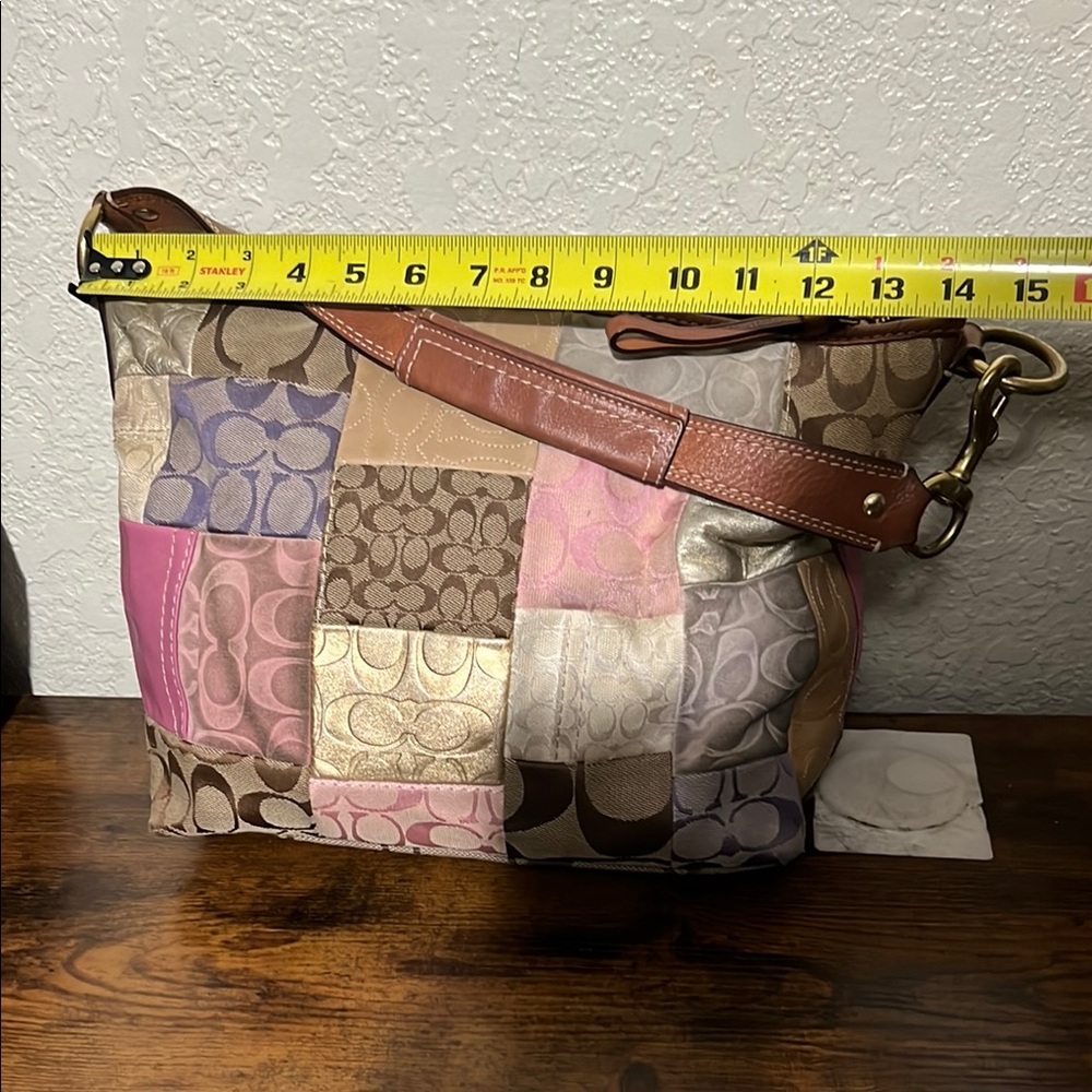 Elegant Patchwork Shoulder Bag - image 2